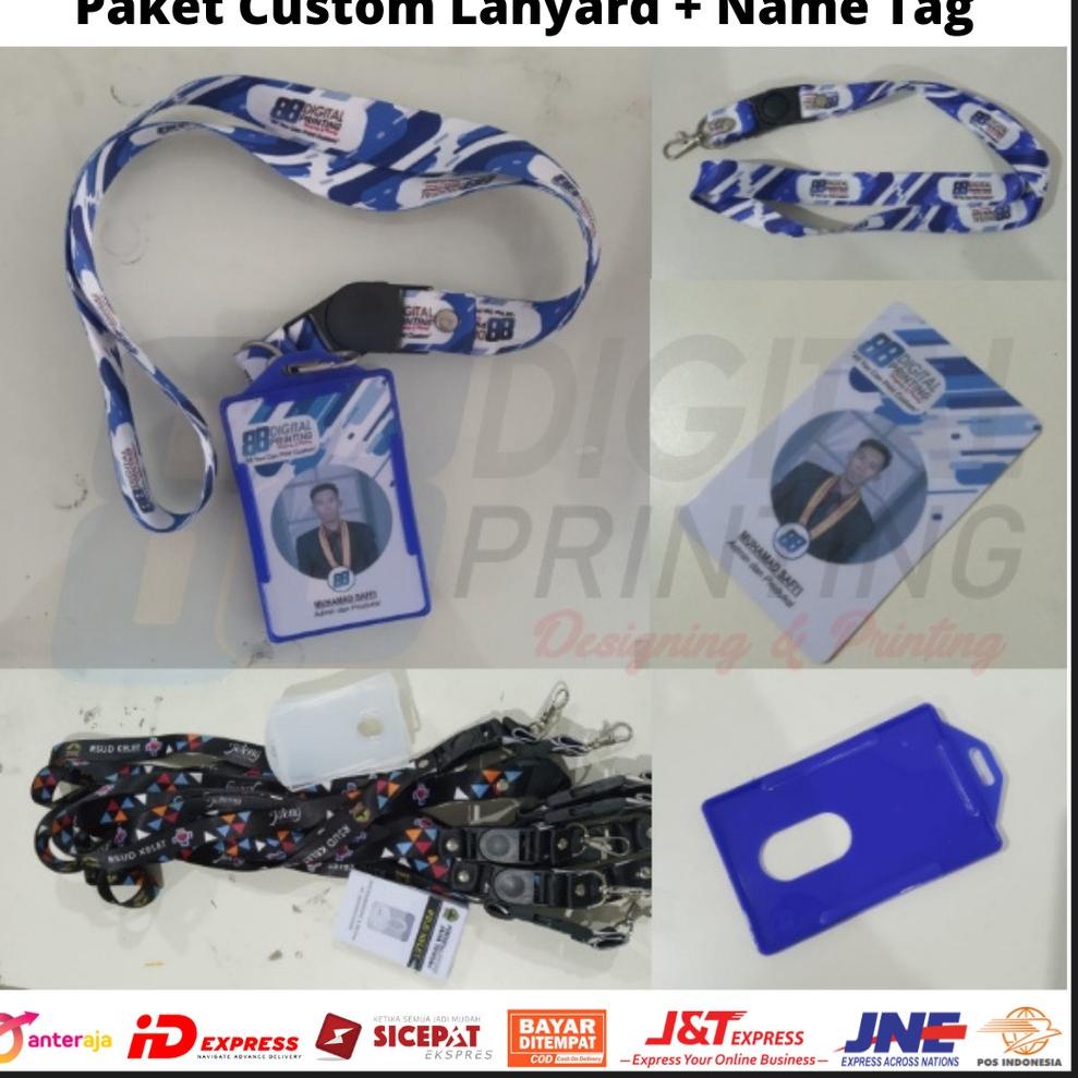 

➛ (Paket Murah) Lanyard Custom Name Tag+Holder / Tali Lanyard Custom Lengkap ョ