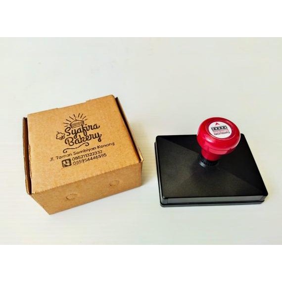 

Terlaris Jual Stempel Box Kardus Makanan Stempel Kantong Roti Makanan Paper Bag Burger Termurah