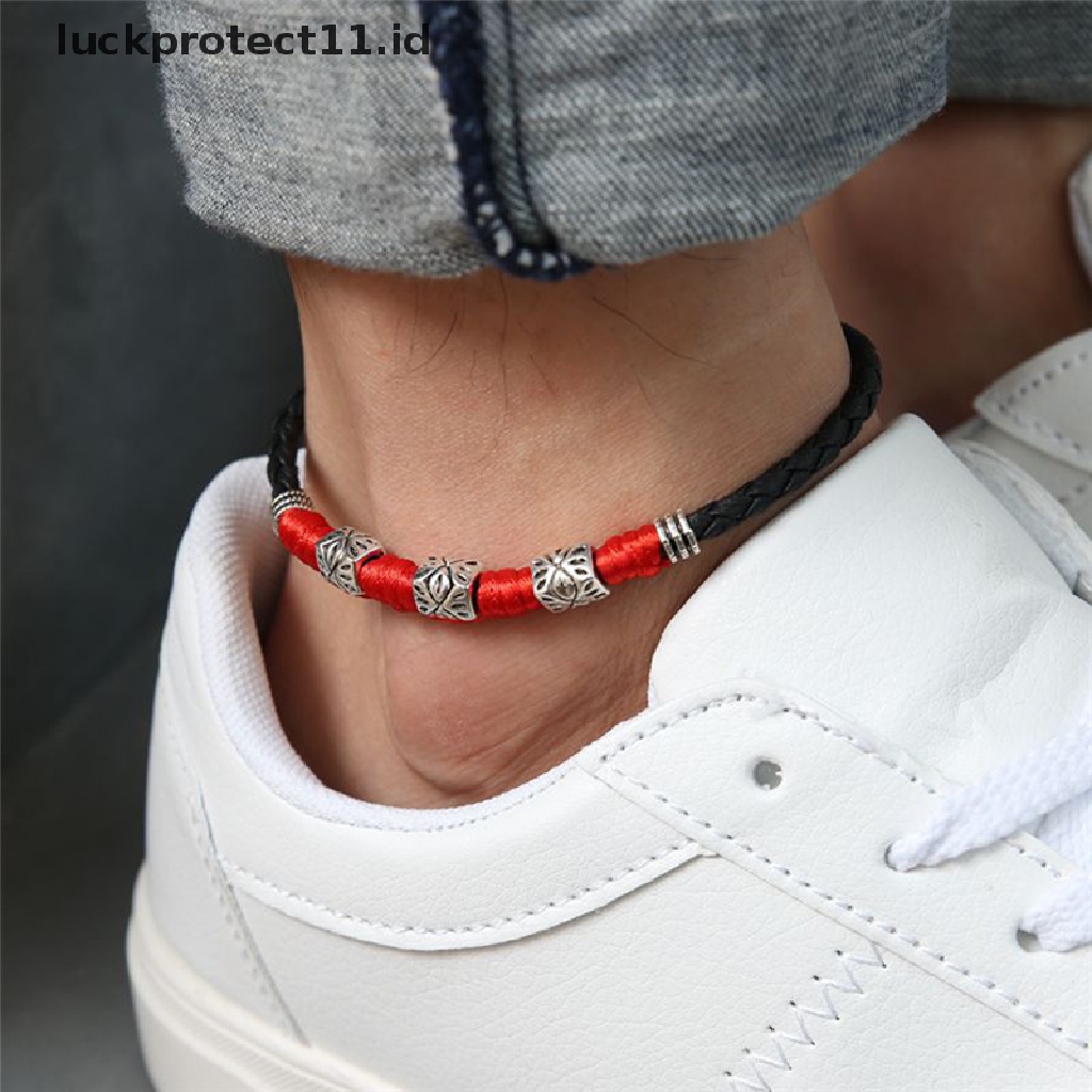 /Fashion Hot// Fashion// Handmade Pria Wanita Tali Gelang Kaki Ankle Bracelet Barefoot Sandal Pantai Perhiasan.