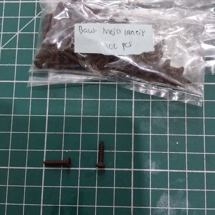 Baut / Sekrup Meja Lancip 1 inch (1bks = 2bj )