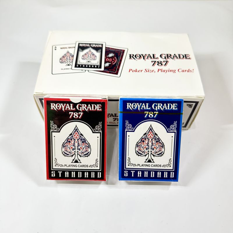 (12 pcs) Kartu Remi Royal Grade 787 Playing Card