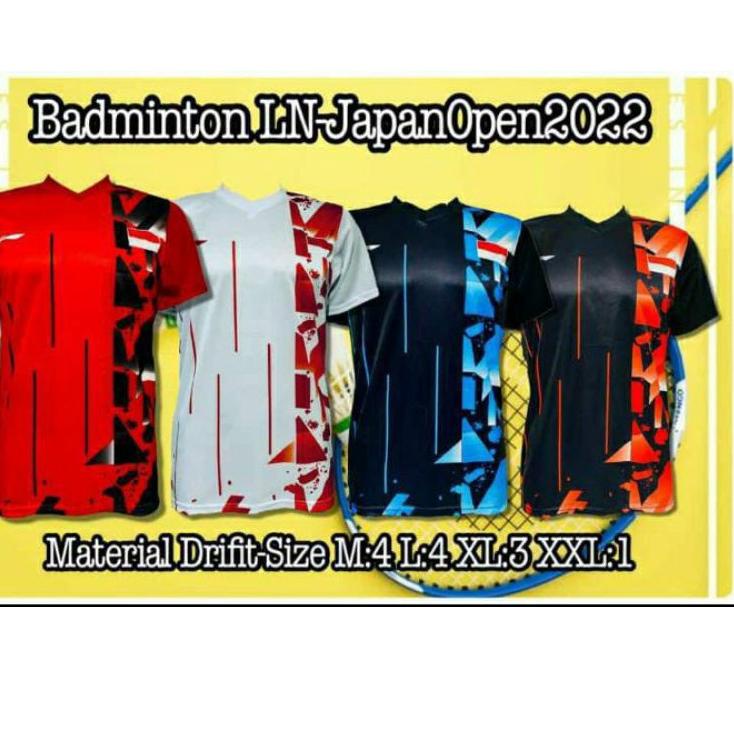 Kaos Badminton LN-Japan Open/Baju Bulutangkis/Jersey Badminton/Kaos Badminton printing murah ‣ MC.11
