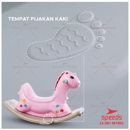 SPEEDS Kuda Kudaan Mainan Anak Ride On Rocking Horse Jungkat Jungkit Hiburan Anak Aman dan Awet -M1002