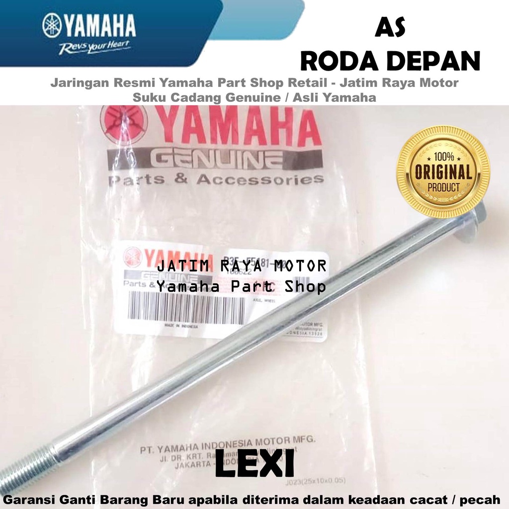 As Roda Motor Depan Lexi 125 Asli Original Yamaha Surabaya