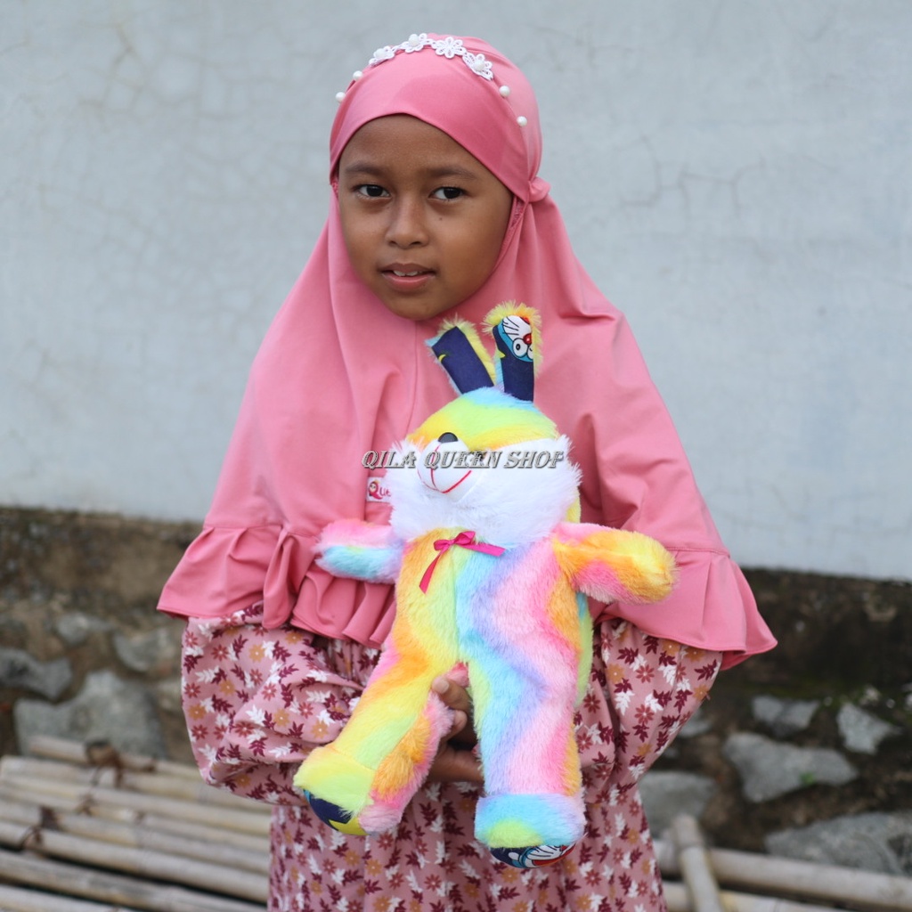 BONEKA KELINCI PELANGI S OB TERLARIS MURAH BISA COD