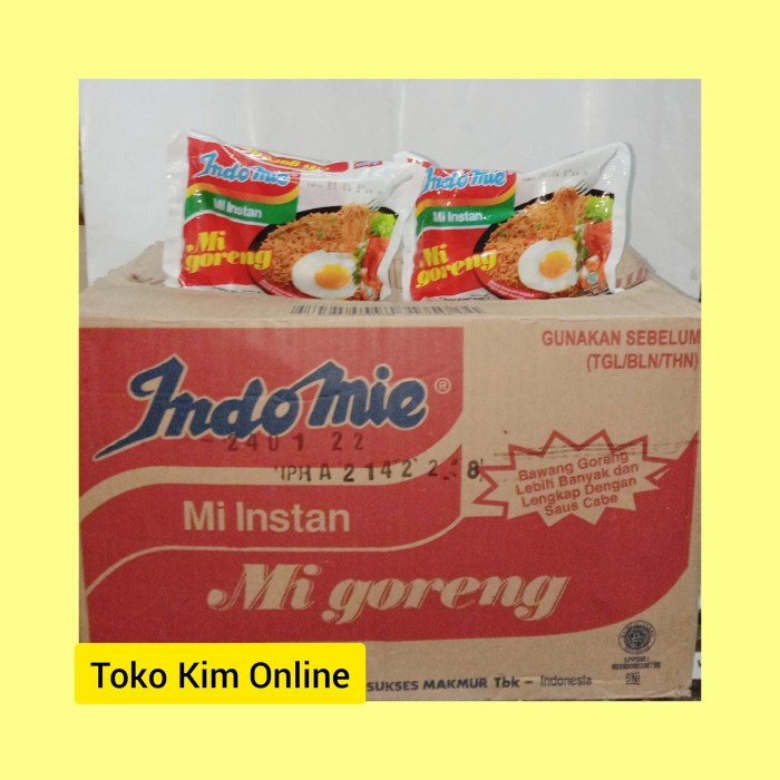 

Mie Instan Indomie Goreng 85gr 40 pcs (1 DUS)