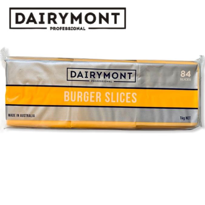 

DAIRYMONT burger slice 1kg red cheddar keju slice bukan anchor slice TERLARIS TERPERCAYA ORIGINAL