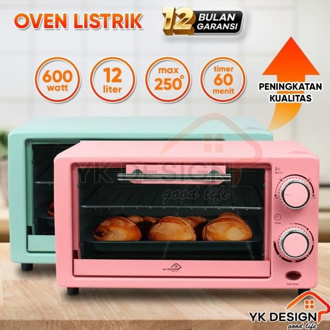 YK DESIGN OVEN PEMANGGANG PENGAHANGAT MAKANAN KAPASITAS 12LITER YK-812