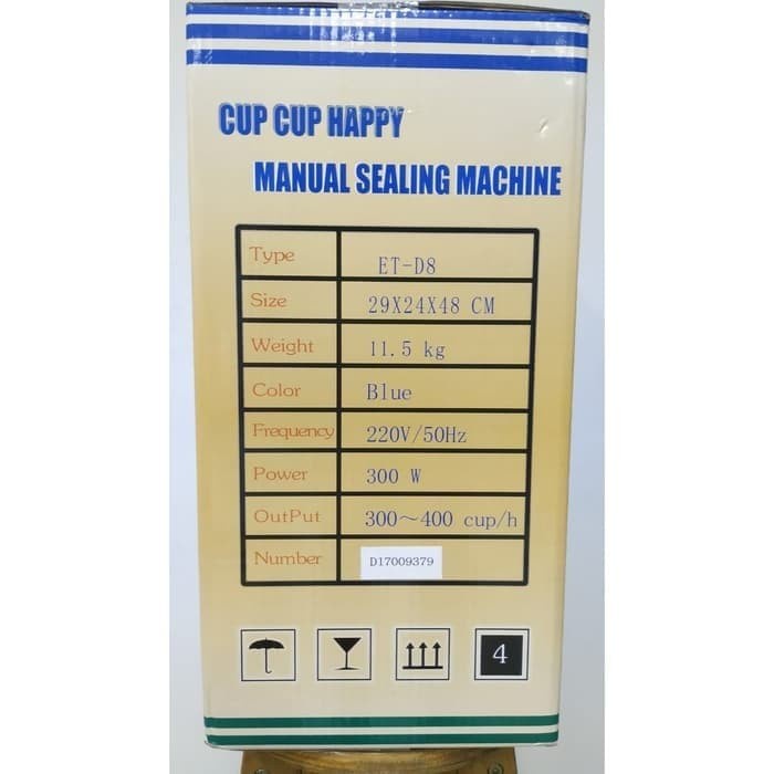MESIN CUP SEALER ET-D8 | CUP SEALER ETON | MESIN PRESS GELAS MANUAL