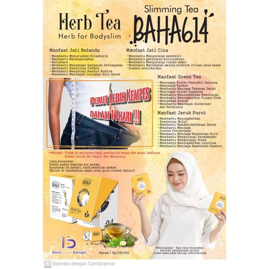 

slimming tea bahagia