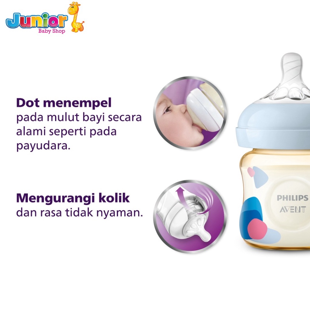 Philips Avent Natural PPSU Twin Bottle 0M+ 125ml
