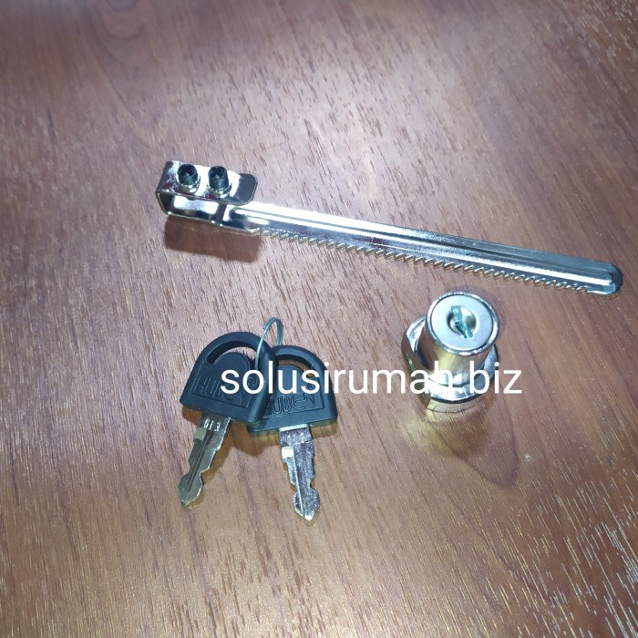 KUNCI KACA JEPIT MODEL PANJANG BAUTAN U TANPA BOR