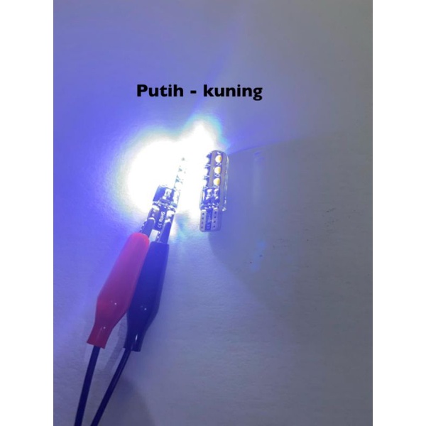 LAMPU SEN SEIN SENJA 12 LED T10 JELLY waterproof 2PCS lampu kedip flash 2 warna hidup nya