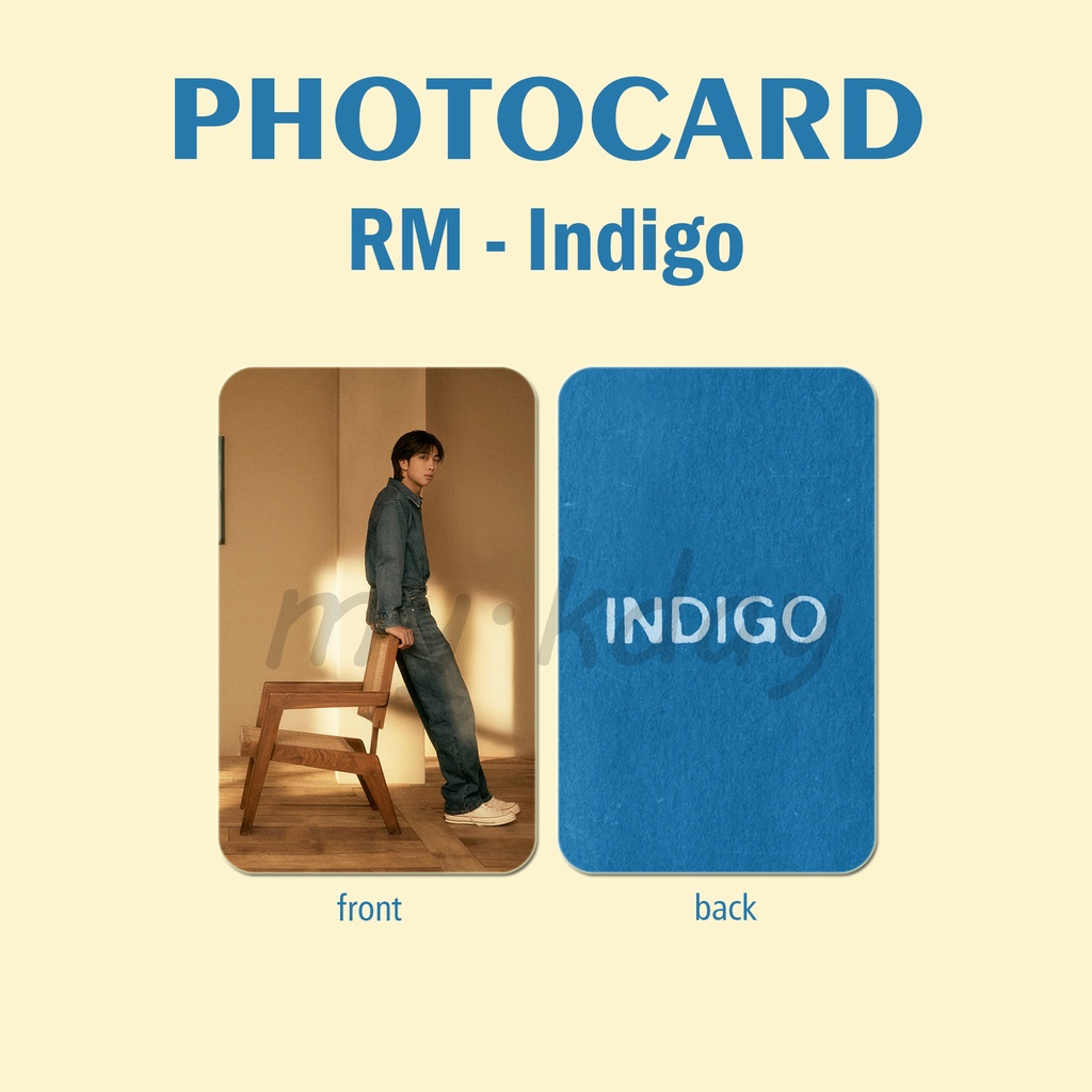 PC-1101, Unofficial Photocard RM BTS Indigo Concept Photo 2 sisi