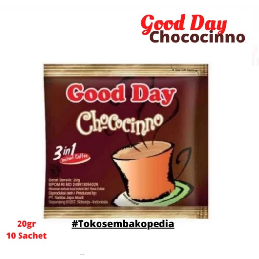 

Kopi Goodday Chococinno Rencengan 10 Sachet x 20gr - Ecer