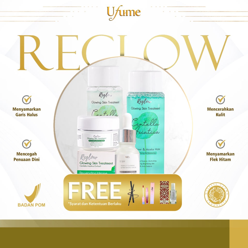 Paket Reglow Skincare Original dr. Shindy Bpom dan Halal Hallal MUI (Dijamin Asli 100%) Paket Glowin