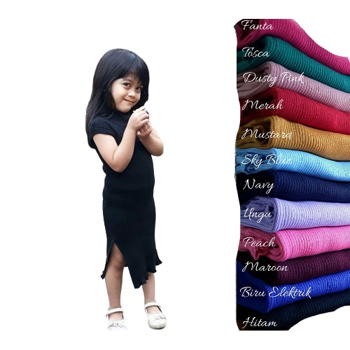Adiba slit / Pakaian Anak Perempuan / Dress kids