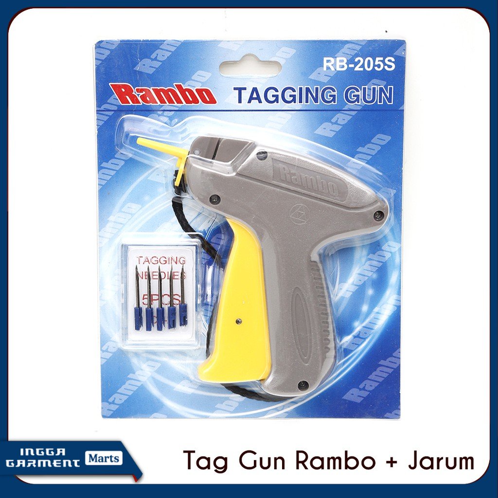 

TAG GUN RAMBO + 5 REFILL JARUM UNTUK ARROW TOP PIN TAGPIN