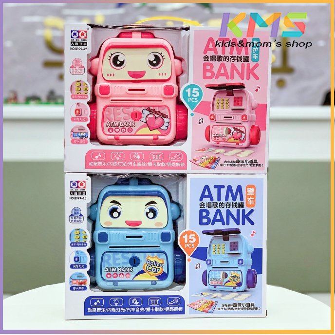 [2In1] Cod Celengan Cerdas Tas Sekolah Pintar ATM Anak Dengan Musik Dan Cerita Celengan Elektronik Hadiah Untuk Anak-Anak Kapasitas Besar