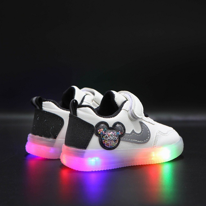Dad Sneakers LED Anak Cowok Usia 1 2 3 4 5 Tahun Import Premium Branded Sepatu Snikers Anak Pria Wan