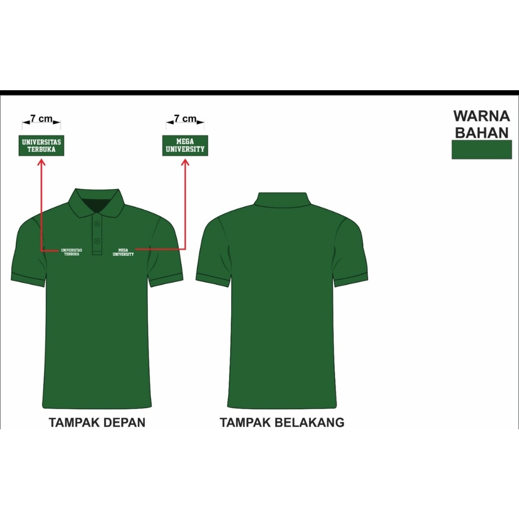 POLO SHIRT UNIVERSITAS TERBUKA