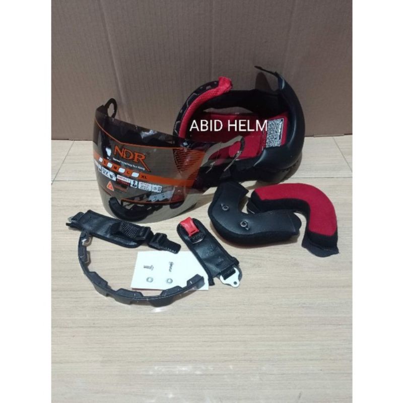 Busa helm kyt romeo satu set komplit karet helm dan kaca visor helm kyt romeo warna bening