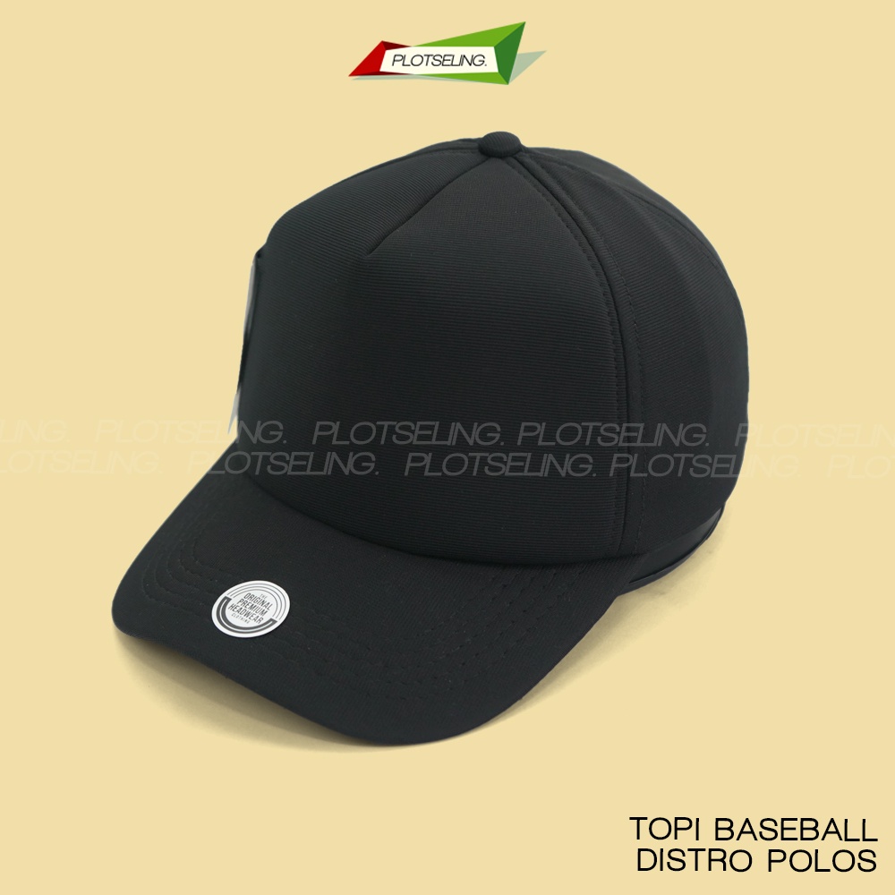 Topi Baseball POLOS Distro Kasual Sport Pria Wanita Hijau Hitam Merah Busa Tebal Premium Ukuran All Size