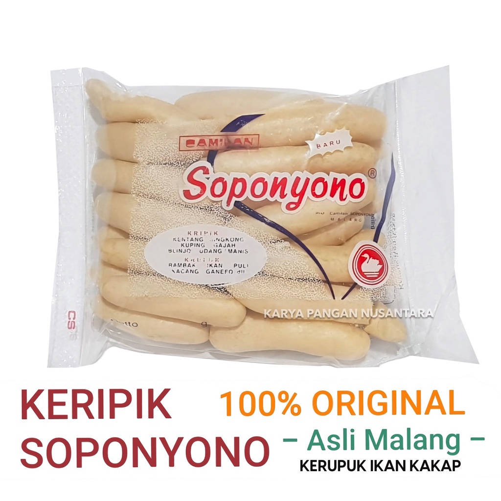 

KERUPUK IKAN KAKAP SOPONYONO ORIGINAL KRUPUK KERIPIK IKAN KAKAP ASLI MALANG