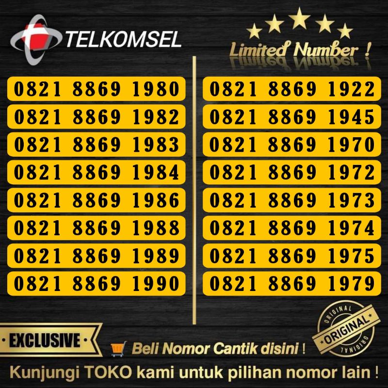 Kartu Simpati seri tahun