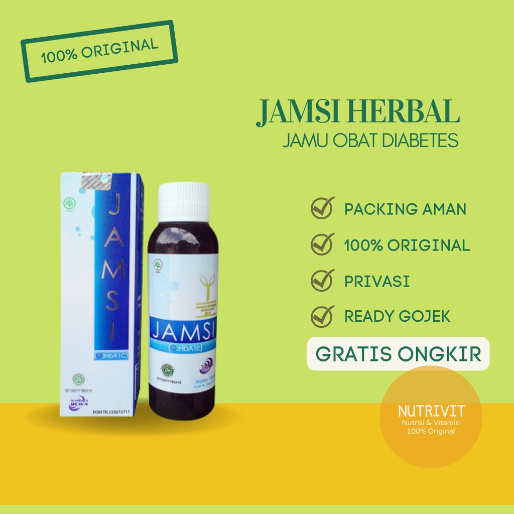 Jamsi jamu mahkotadewa obat diabetes / diabet / diabetesi Asli / original 100 ml