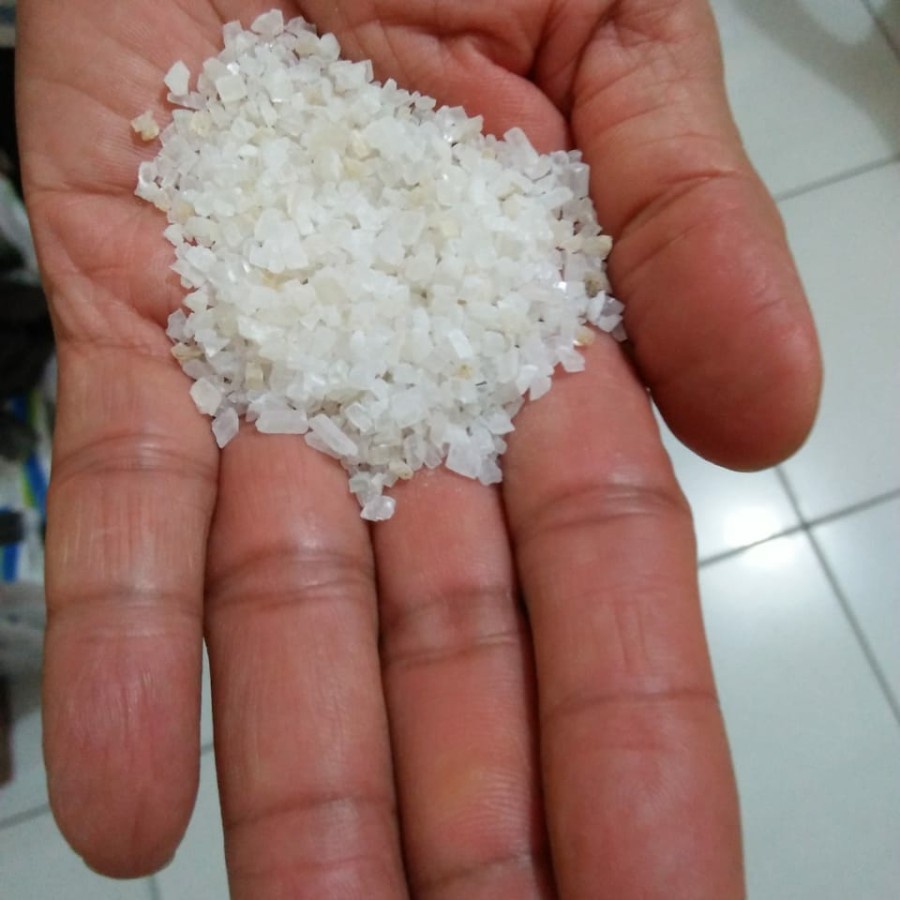 Pasir Silika Kristal Putih Silika Putih Kasar 5 kg Aquarium