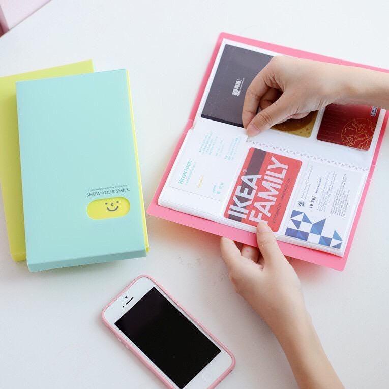 

(D-E4)❀☞ Tempat Kartu Nama Photo Lomo Card 120pcs Smiley Multicolor super keren