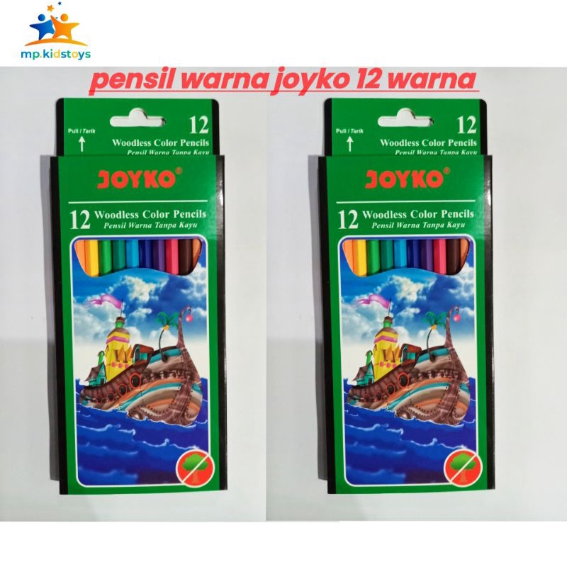 

Joyko Pensil Warna 12 Warna Panjang CP-103/Drawing Color Pencil Joyko CP-103 12 Colors