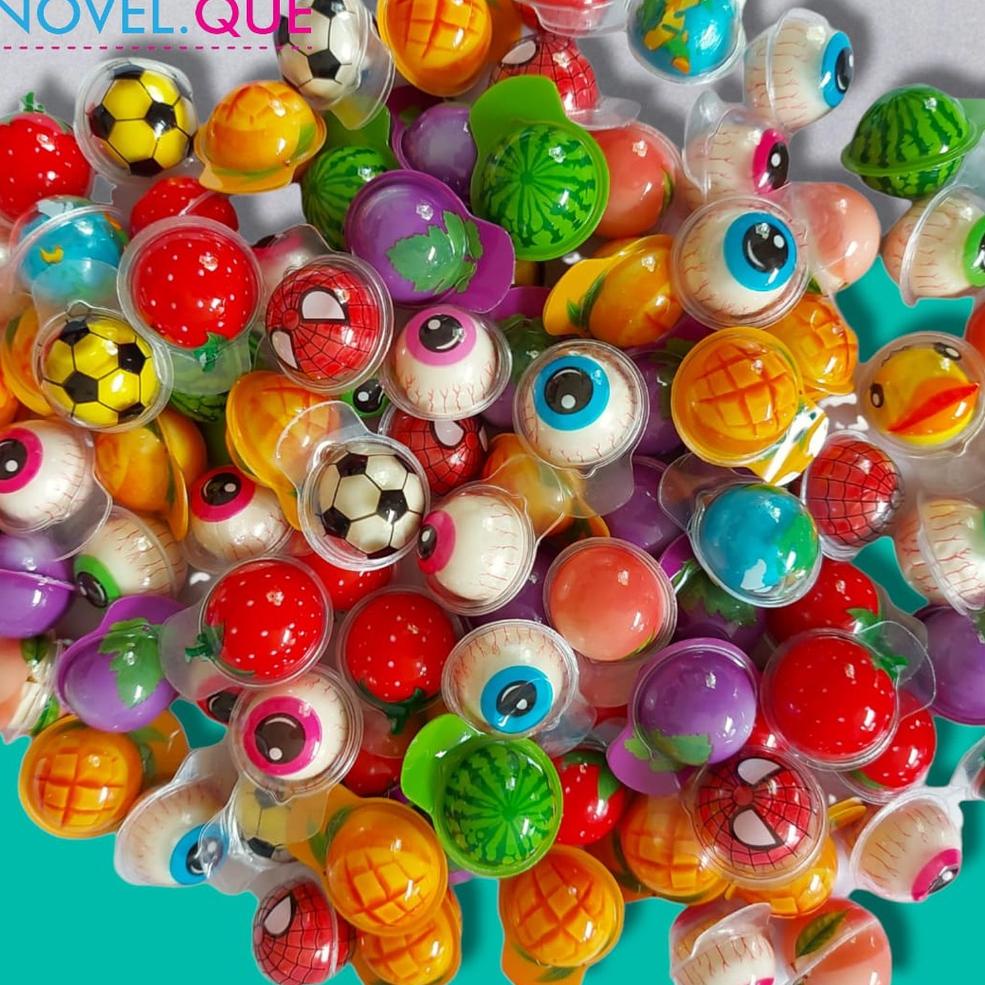 

Datang Kembali Gummy Jelly Korea - Trolli Planet Bubble Gum / Permen Trolli Bola Mata Soccer Botol Susu Dot Halal .,..,.,.,.