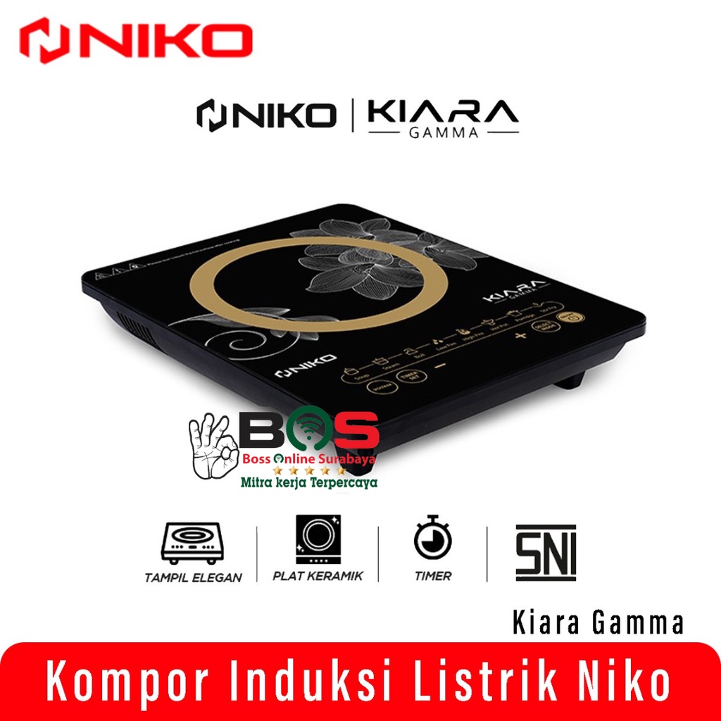 Kompor Listrik Induksi Niko 1 Tungku Induction Stove Kiara Gamma