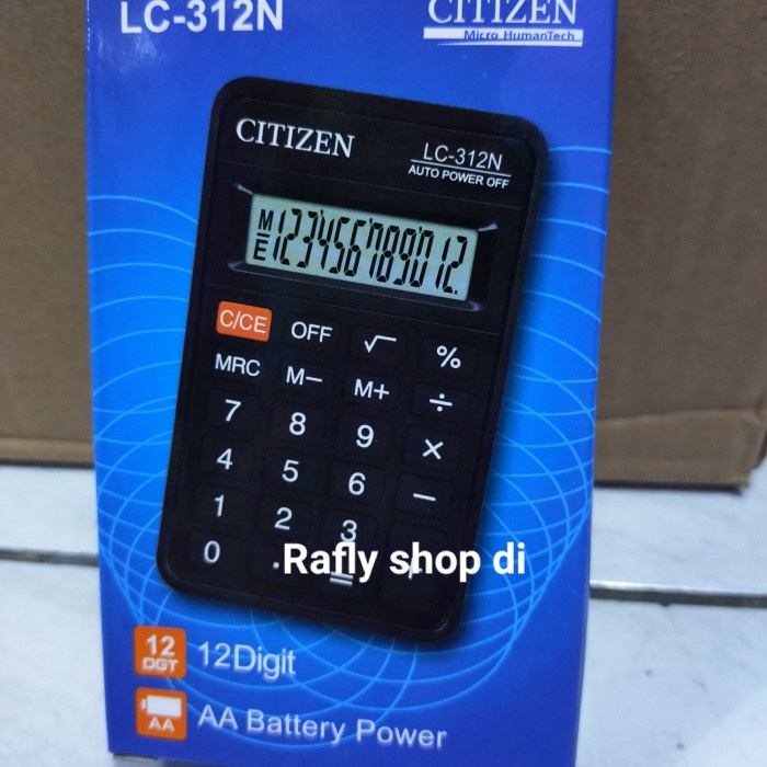 

FREE ONGKIR kalkulator citizen LC 312N
