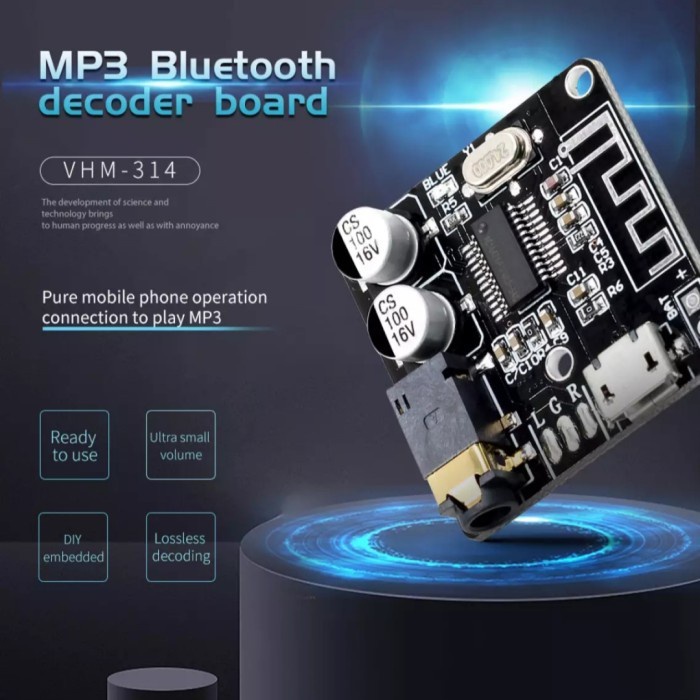 VHM-314 VHM314 MP3 Bluetooth 5.0 Audio Receiver Decorder Board Module