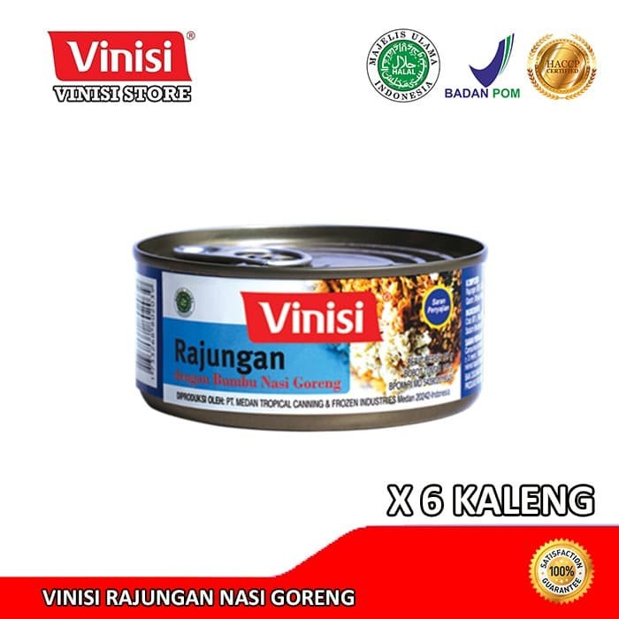 

✿ BISA COD✿ Paket 6 Kaleng Vinisi Rajungan Nasi Goreng 120 Gr