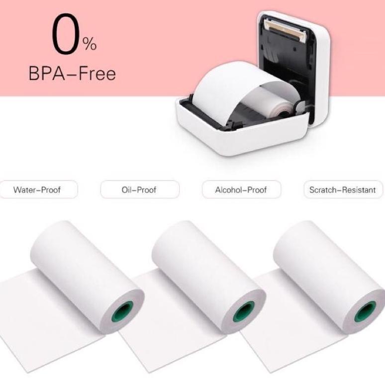 

✴Terbaru➞ KERTAS STICKER THERMAL PERIPAGE A6 ORIGINAL 57x30mm mini printer thermal paperang edc panda Z79 ➞