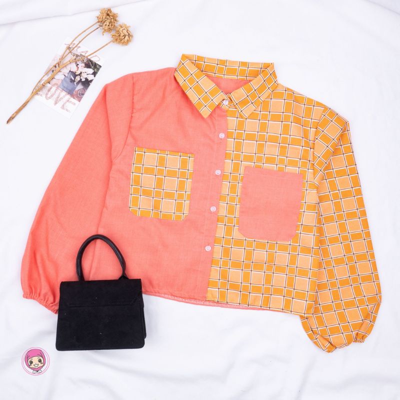 Kemeja Mika Crop top