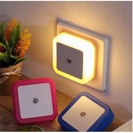 Lampu Tidur Sensor Kotak / Lampu tidur Malam / Sleep Mini Lamp / Lampu Tidur Kotak Square Lamp Sensor Cahaya / Lampu Tidur Aesthetic