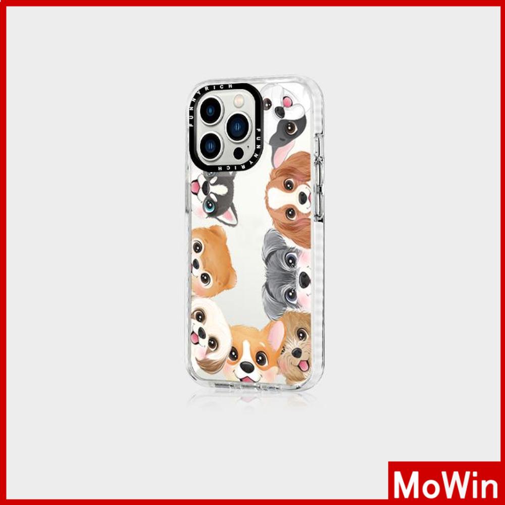 For iPhone 14 Pro Max iPhone Case Thick Soft Case Clear Case Shockproof Protection Camera Cute Puppy Compatible For iPhone 13 Pro Max iPhone 12 Pro Max 11 7Plus 8Plus 6Plus XR xs
