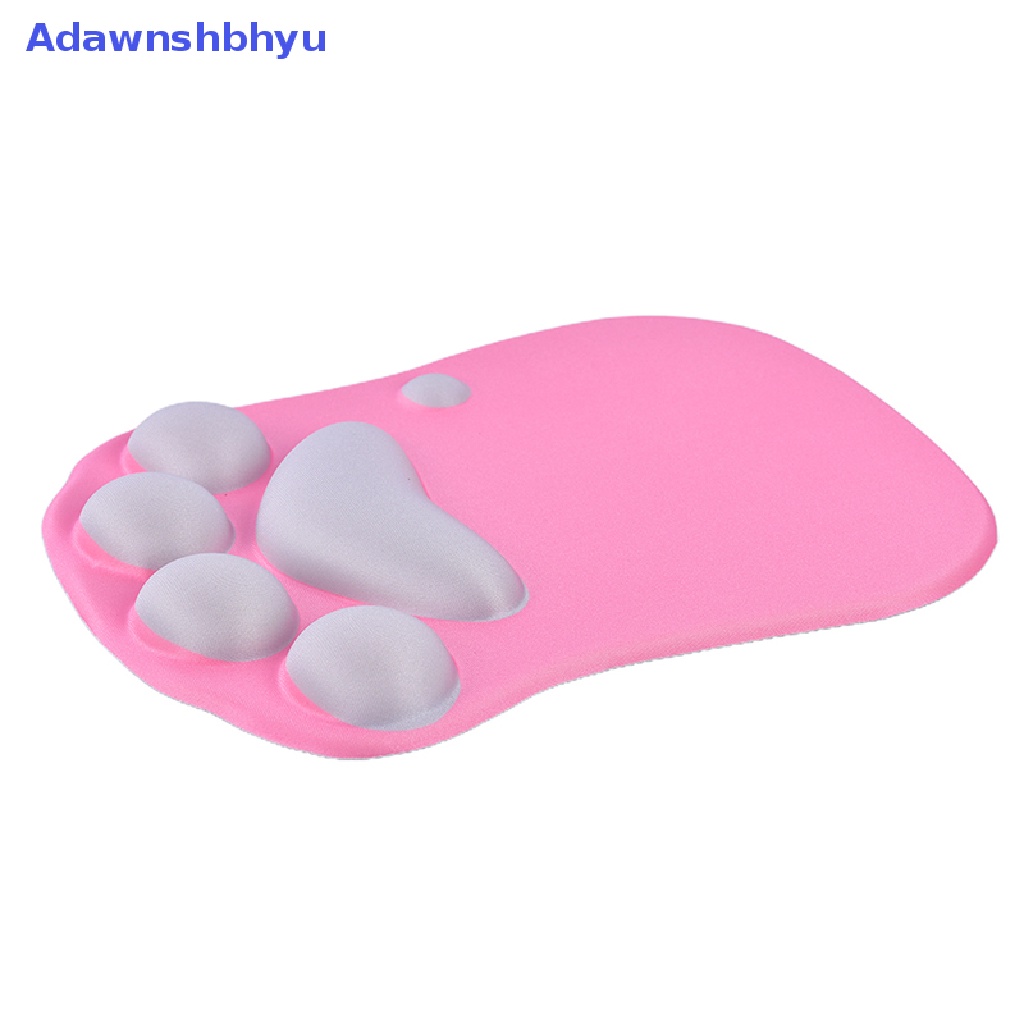 Adhyu Motif Kaki Kucing Silicone Gel Mouse Mat Soft Wrist Pad Sandaran Tangan Wrist Cushion ID