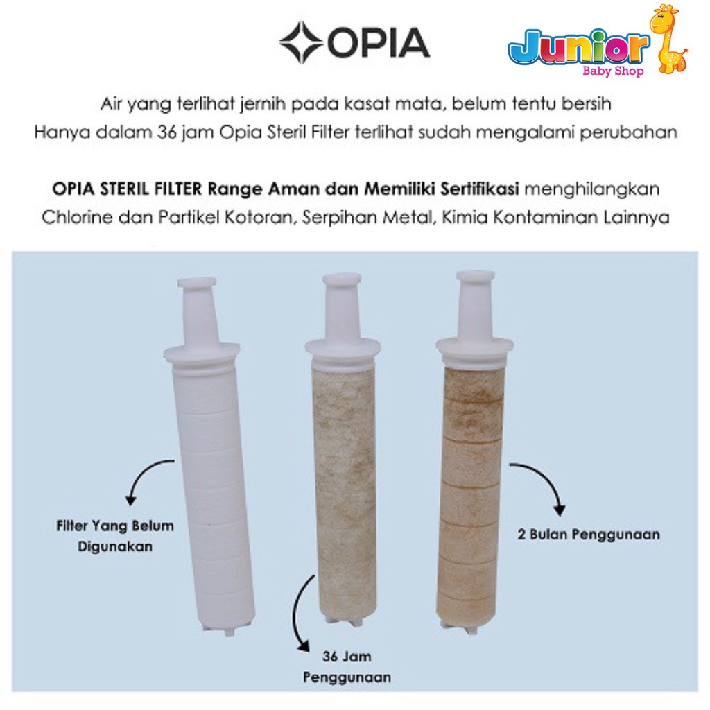 Opia Steril Shower Filter Head Set – Healthy Water Purifiying System