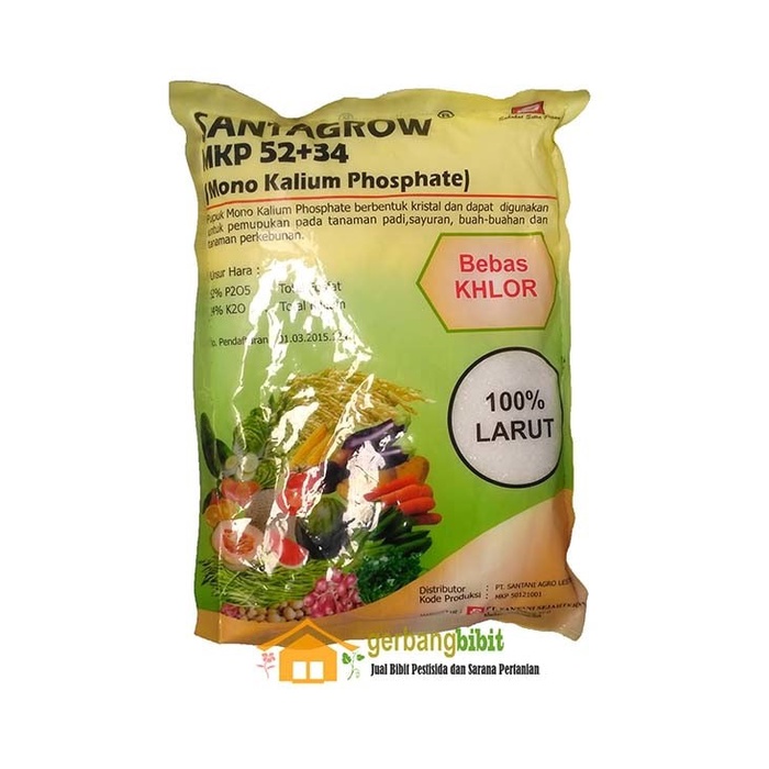 Pupuk Hidroponik Santagrow MKP 52-34 Mono Kalium Phosphate