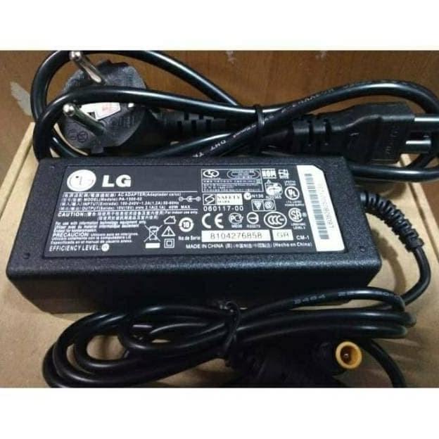 ORI AC adapter adaptor tv led monitor LG 19V 1.7A 19 V 1.7 A Original