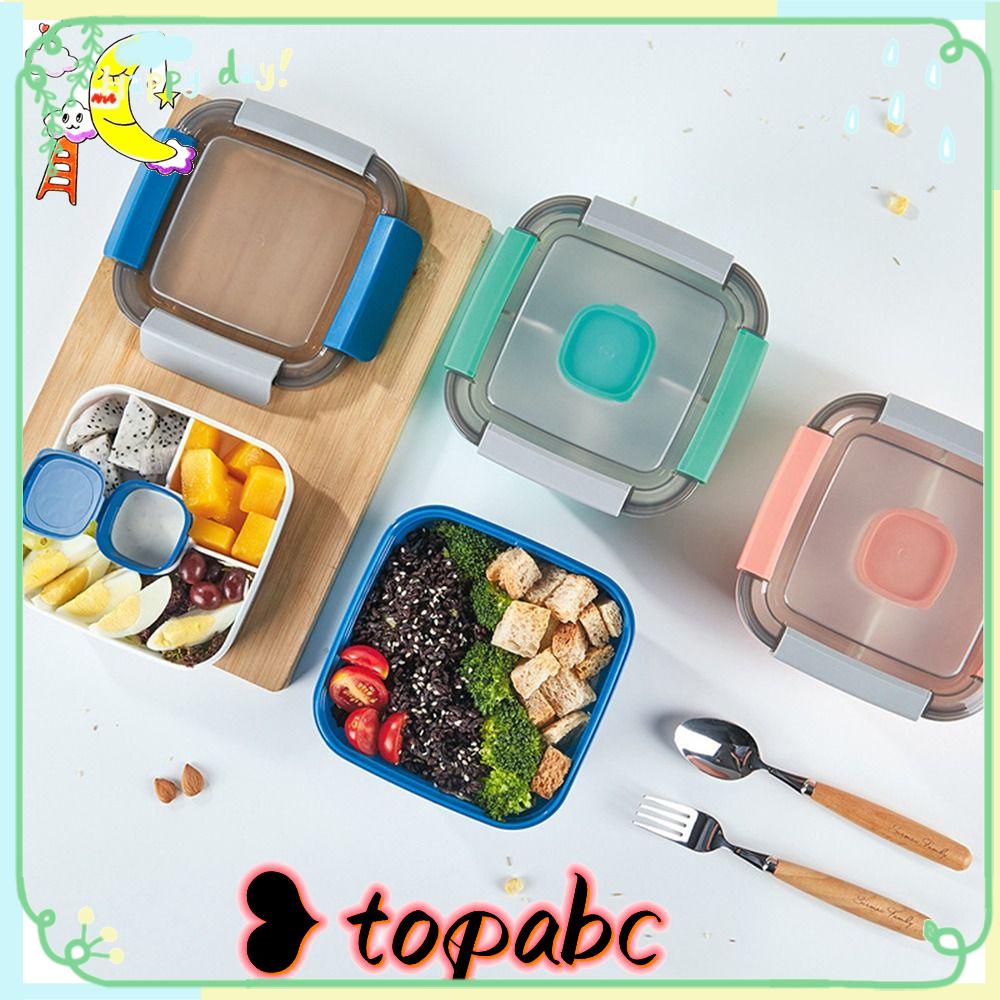 Top Salad Container Tempat Bekal Makan Outdoor Camping Leak Proof Mudah Dibersihkan Lunch Container