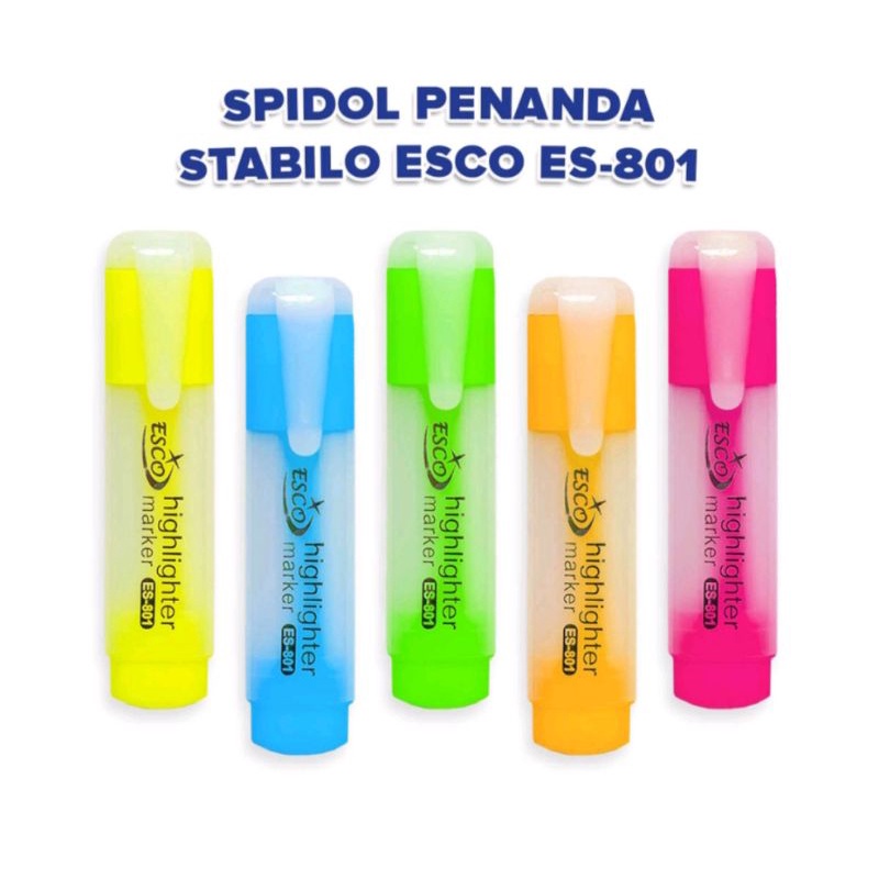 

Highlighter Marker ES-801 Warna Random