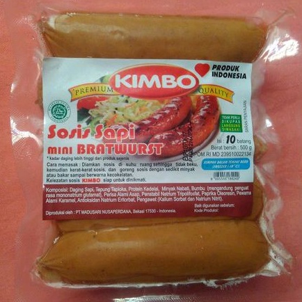 

Kimbo Sosis Sapi Original 10 pcs