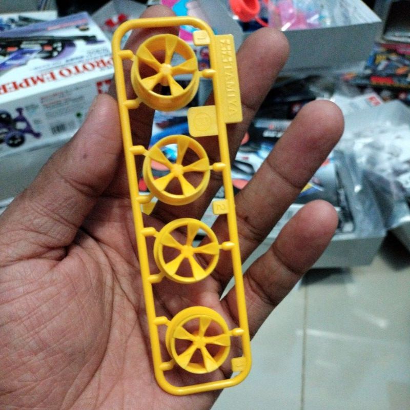 Tamiya Peley Velg Medium 5 Spoke yellow kuning